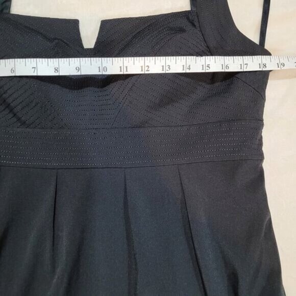 White House Black Market Dress Sleeveless Bubble Hem Square Neck - Size 14 - Picture 6 of 10